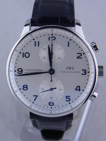 IWC ポルトギーゼ クロノグラフ シルバー文字盤 IW371446
