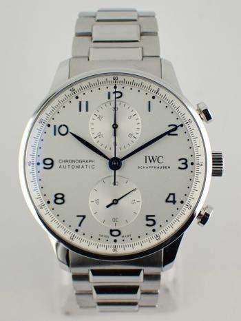 IWC ポルトギーゼ クロノグラフ シルバー文字盤 IW371617