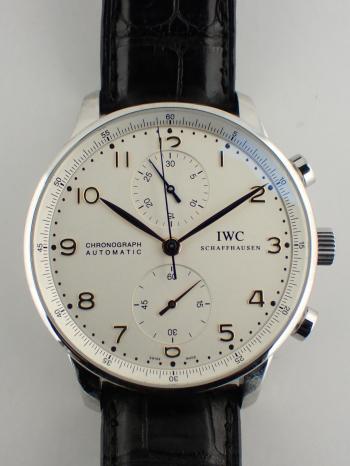IWC ポルトギーゼ クロノグラフ オートマティック ホワイト文字盤 IW371401