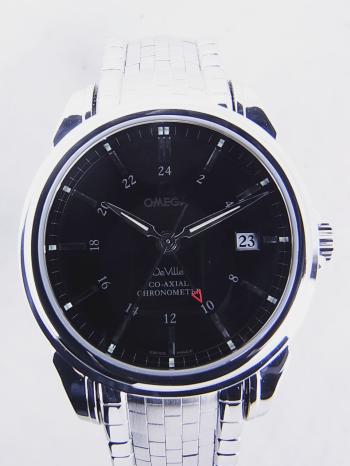 オメガ デビル コーアクシャル GMT ブラック文字盤4533.51.00