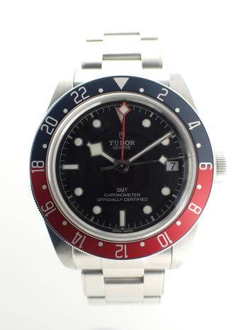 チューダー ブラックベイ GMT ペプシベゼル SSブレス 79830RB